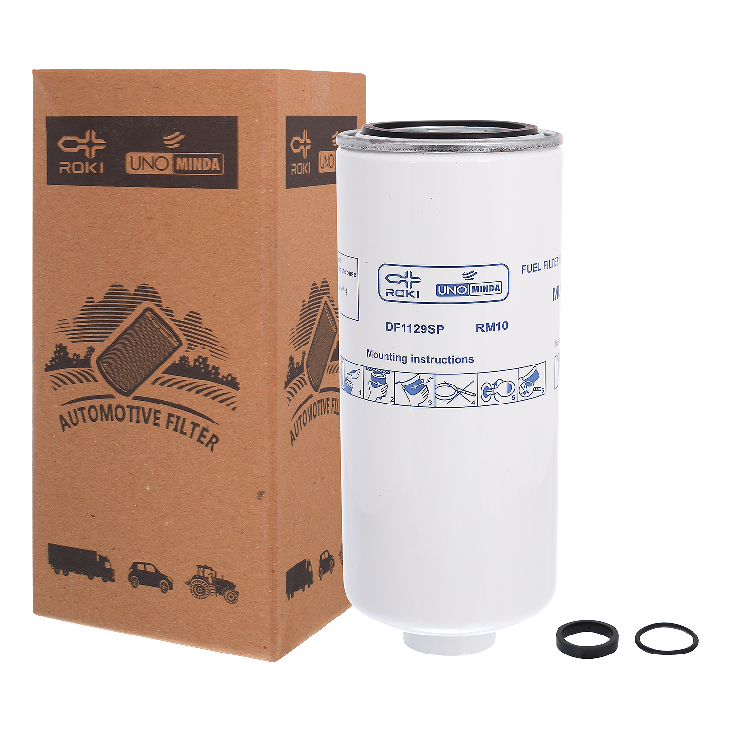 Uno Minda DF1129SP Diesel Fuel Filter for Tata 2518